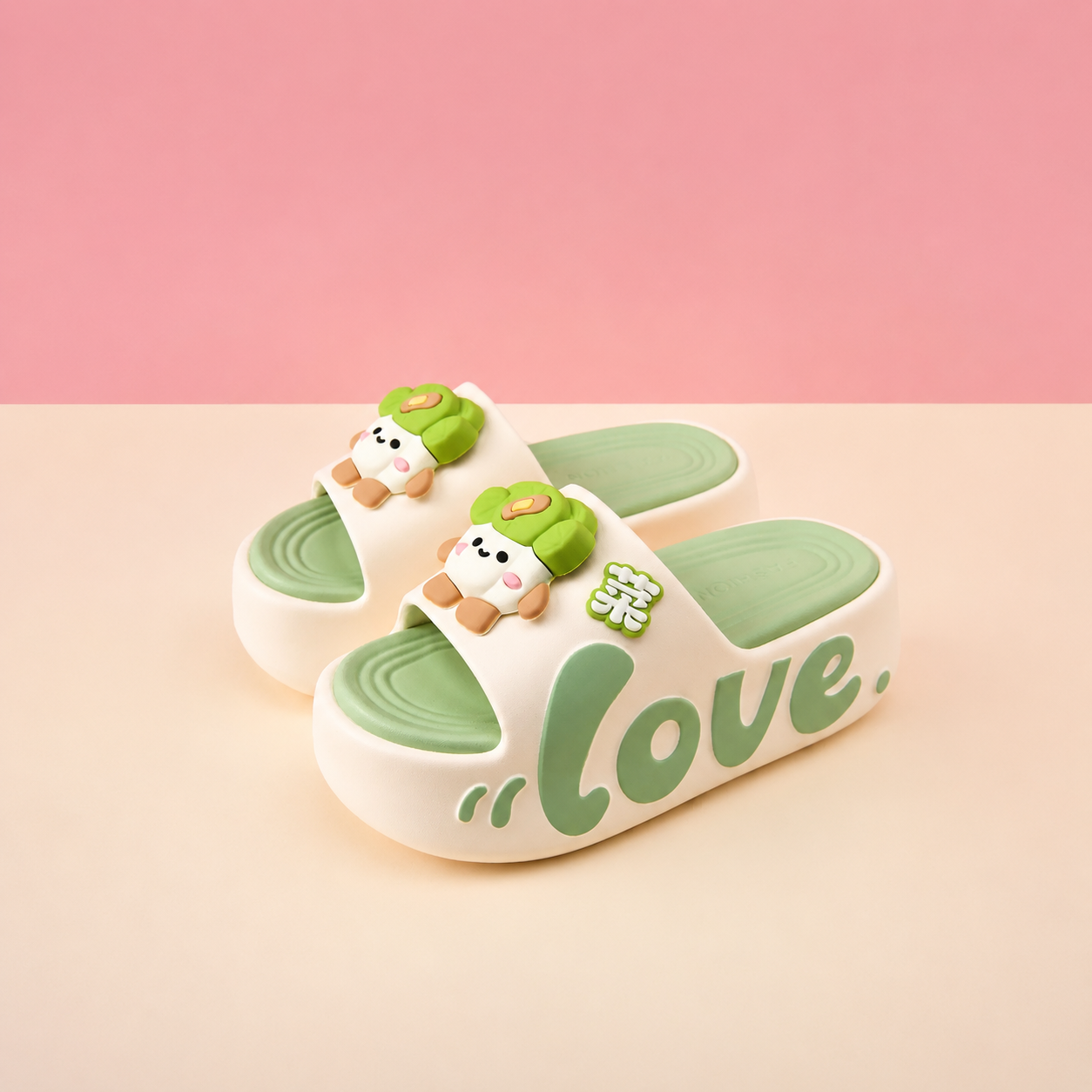 Casual Summer Cartoon Print Eva Slippers For Women