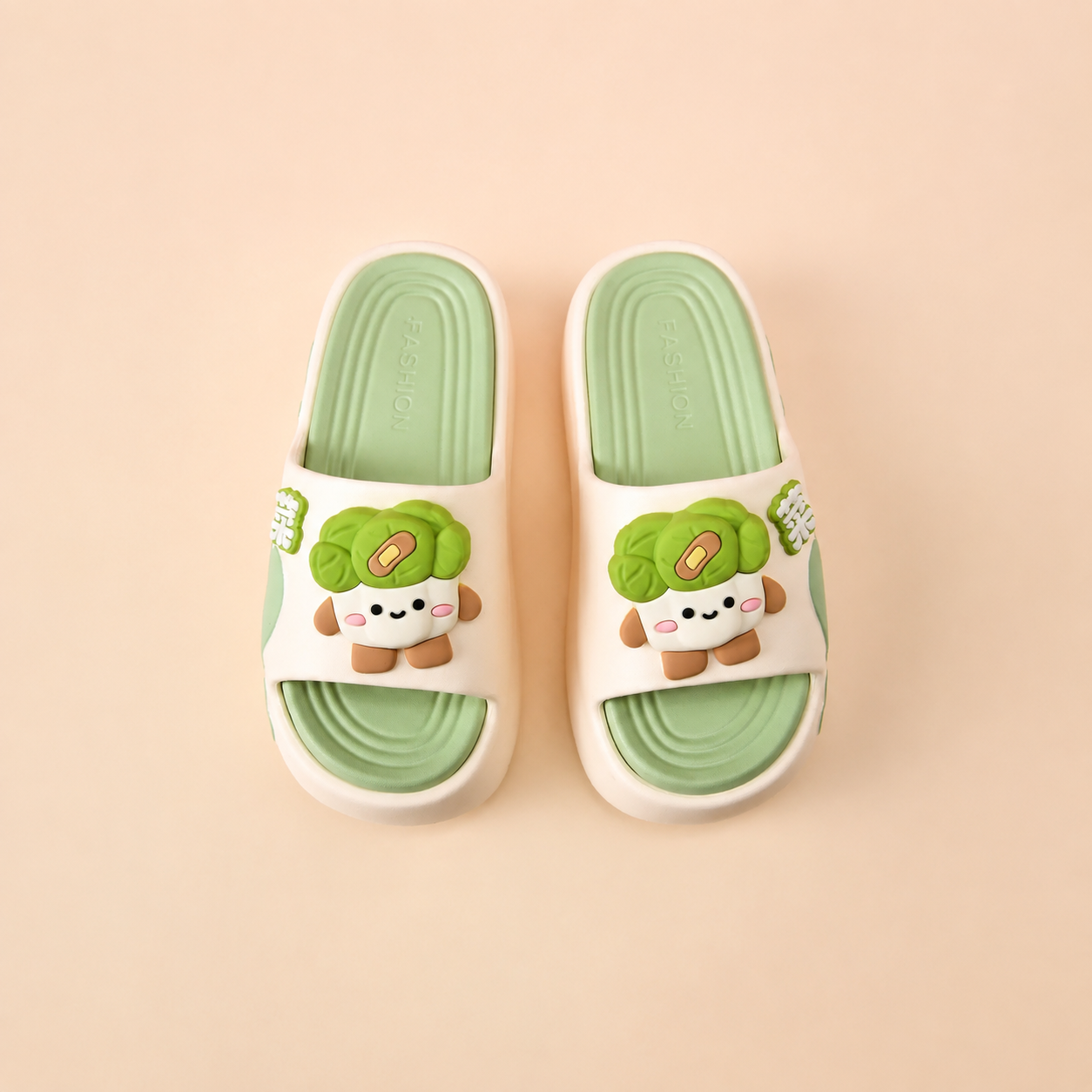 Casual Summer Cartoon Print Eva Slippers For Women