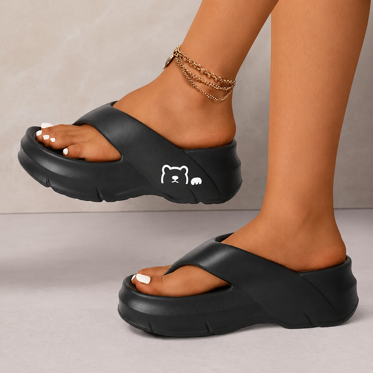 Casual Slip On Wedge Sandals with Non Slip Sole for Women