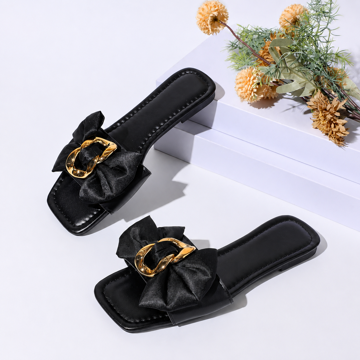 Luxury Vintage Soft Cushion Anti Slip Versatile Slide Sandals For Women