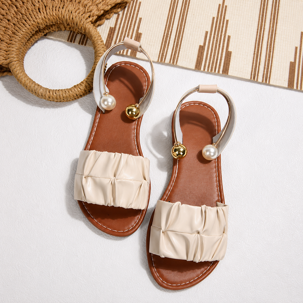Casual Summer Plus Size Flat Sandals For Women