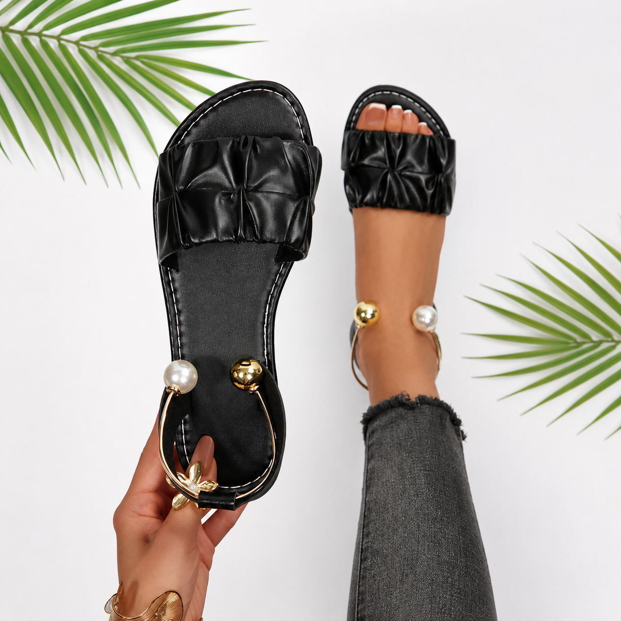 Casual Summer Plus Size Flat Sandals For Women