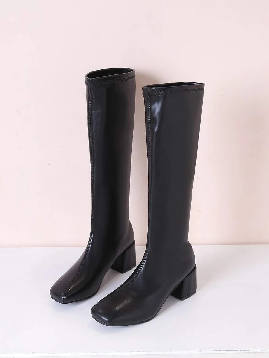 Elastic Slim Stretch High Boots