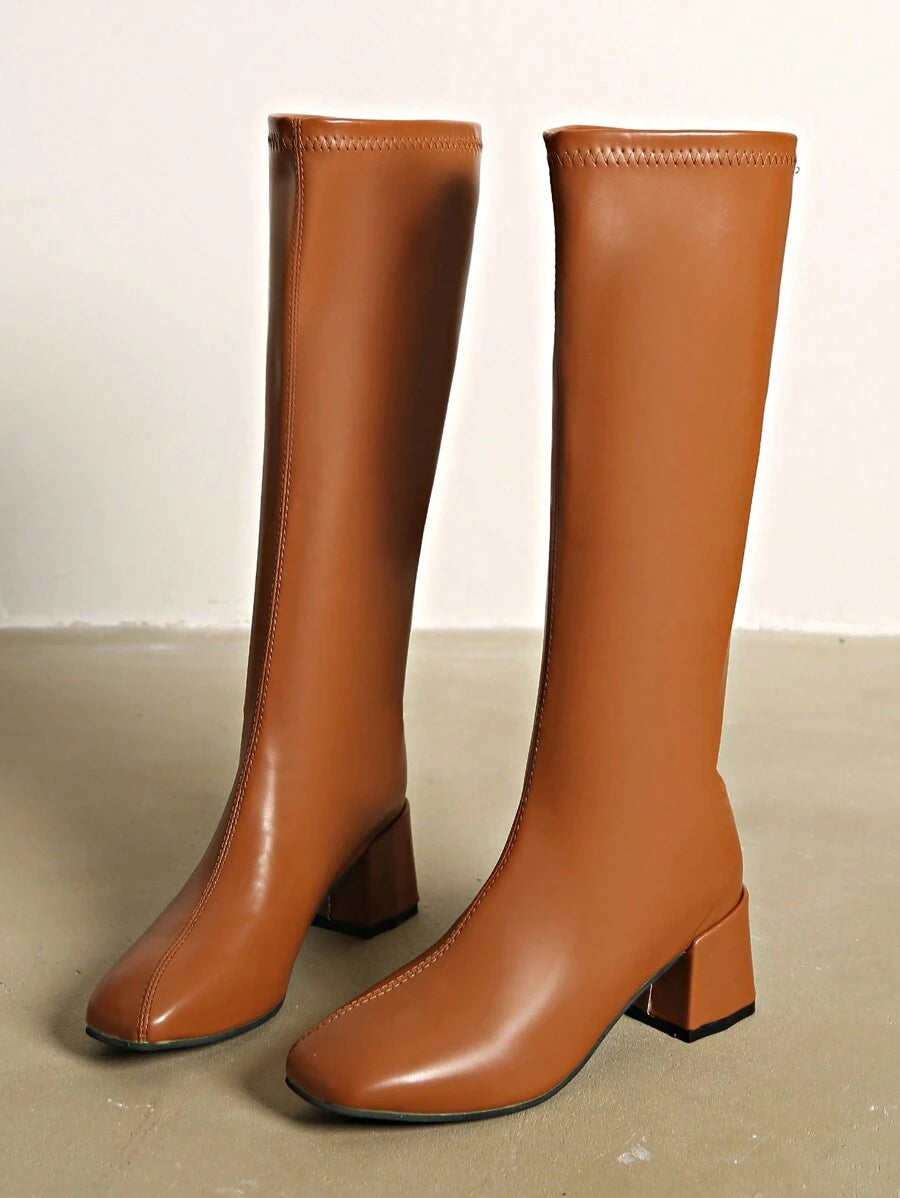 Elastic Slim Stretch High Boots