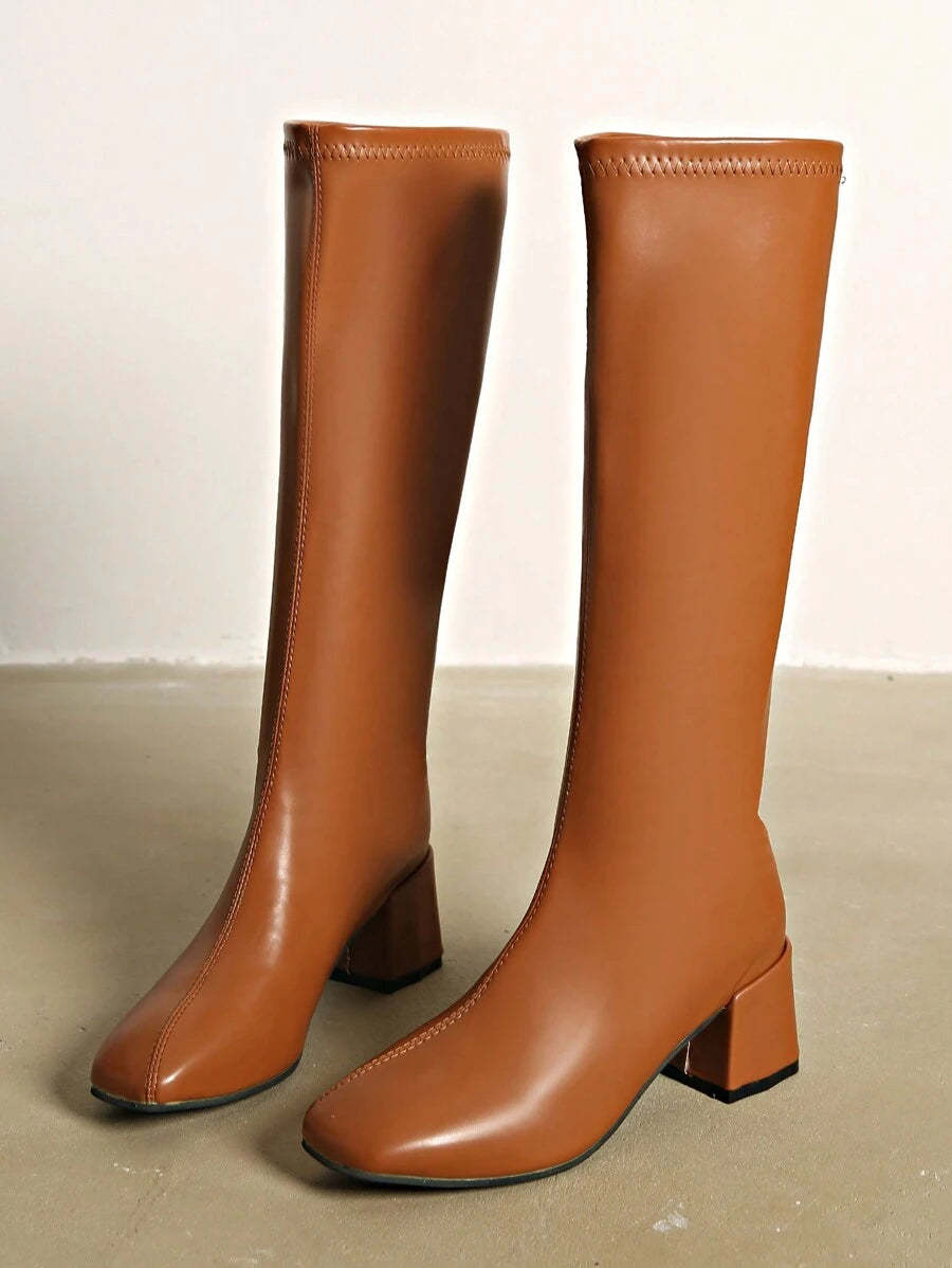 Elastic Slim Stretch High Boots