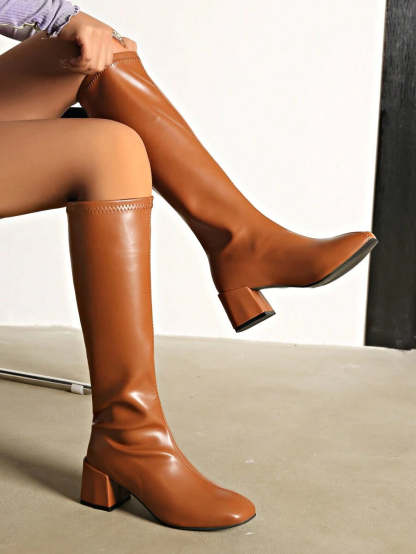 Elastic Slim Stretch High Boots
