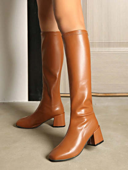Elastic Slim Stretch High Boots