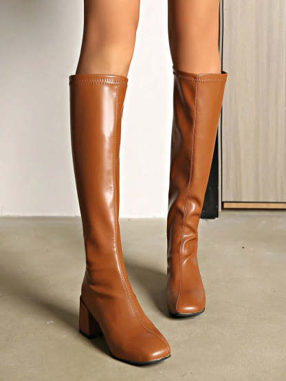 Elastic Slim Stretch High Boots