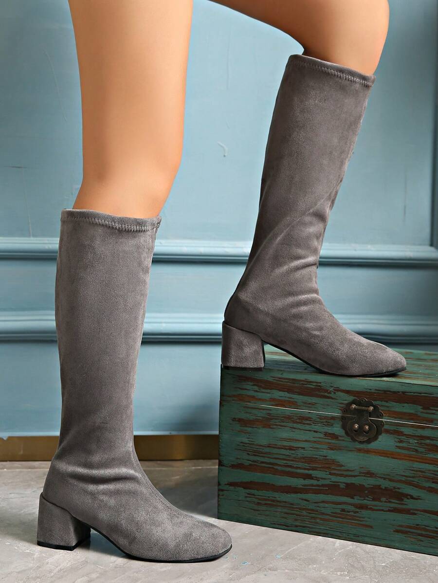 Elastic Slim Stretch High Boots