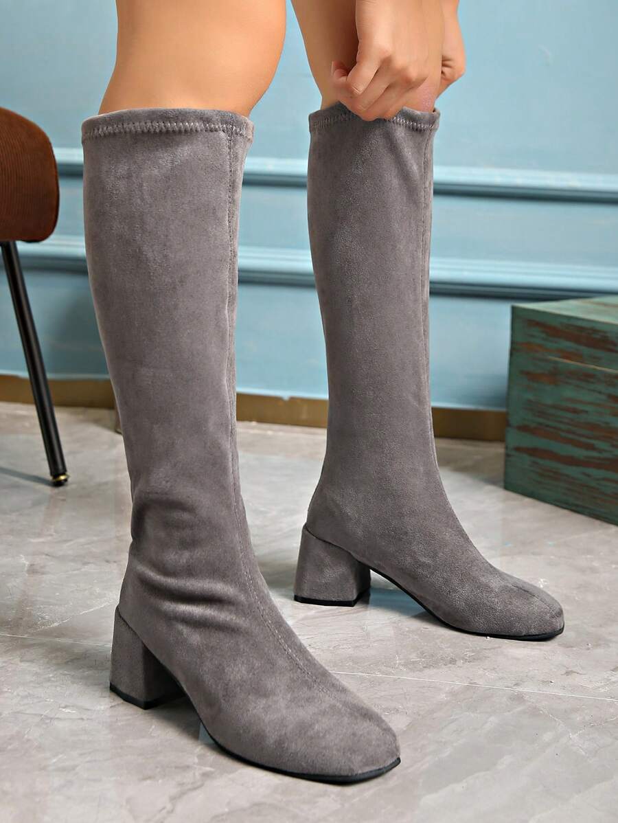 Elastic Slim Stretch High Boots