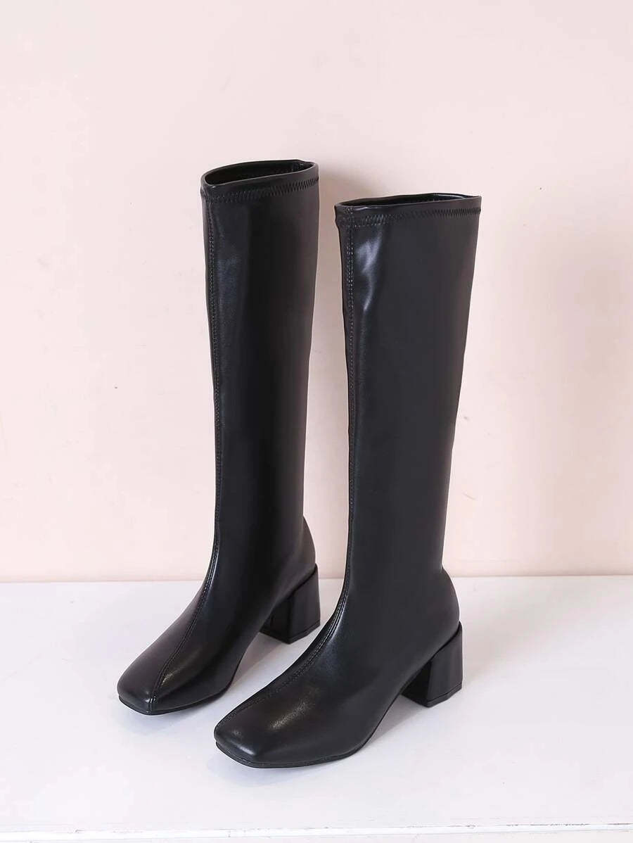 Elastic Slim Stretch High Boots