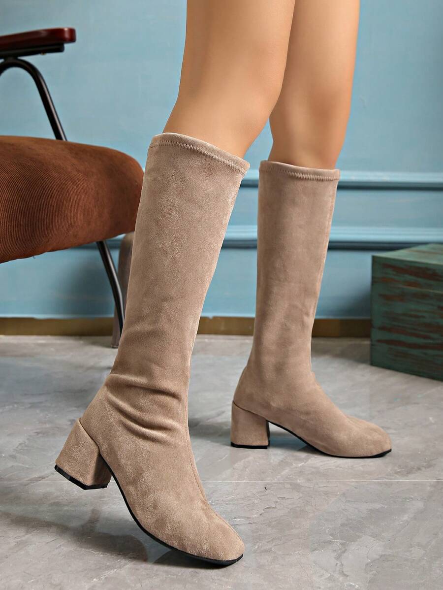 Elastic Slim Stretch High Boots