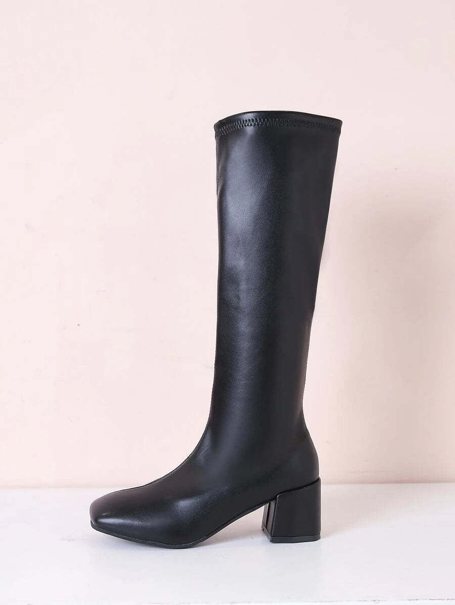 Elastic Slim Stretch High Boots