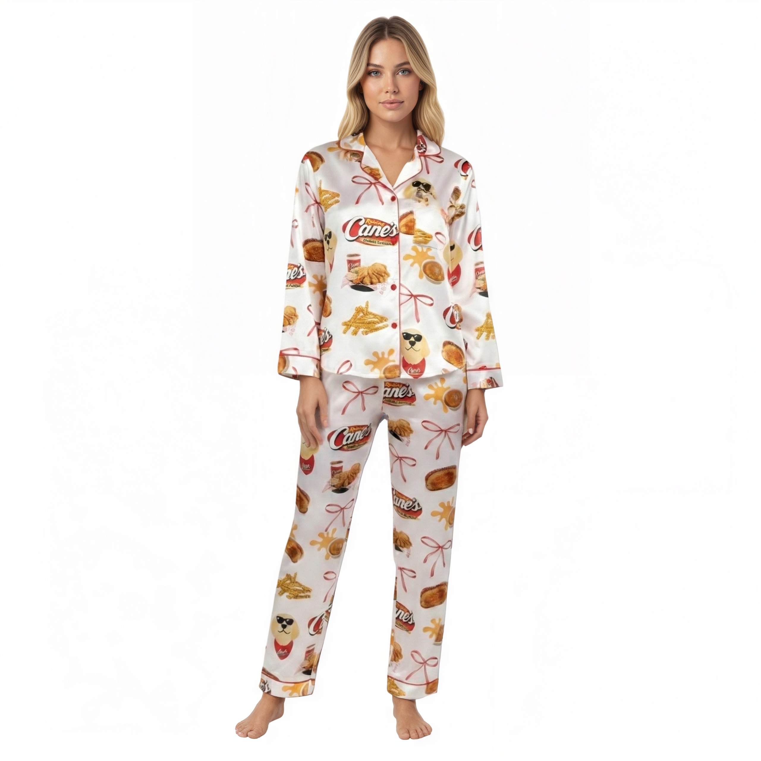 Raising Canes Chicken Printed Pajama Set 