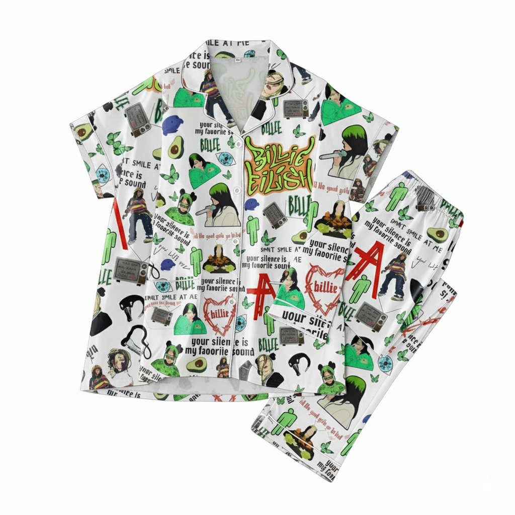 Billie Eilish Your Silence Is My Favorite Sound Pajama Set