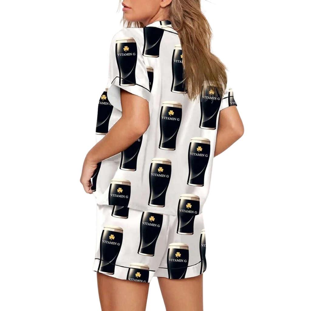 Printed Vitamin G Guinness St Patricks Day Pajama Set