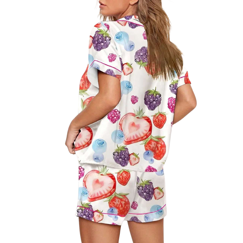 Fresh Fruit Printed Pajama Set