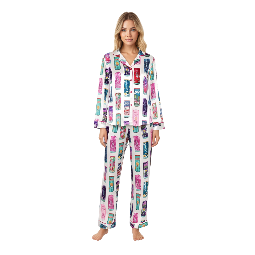 Beverage Can Pattern Pajama Set