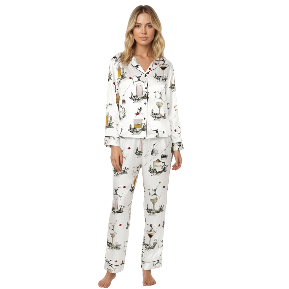 Apres Inspired Graphic Printed Pajama Set