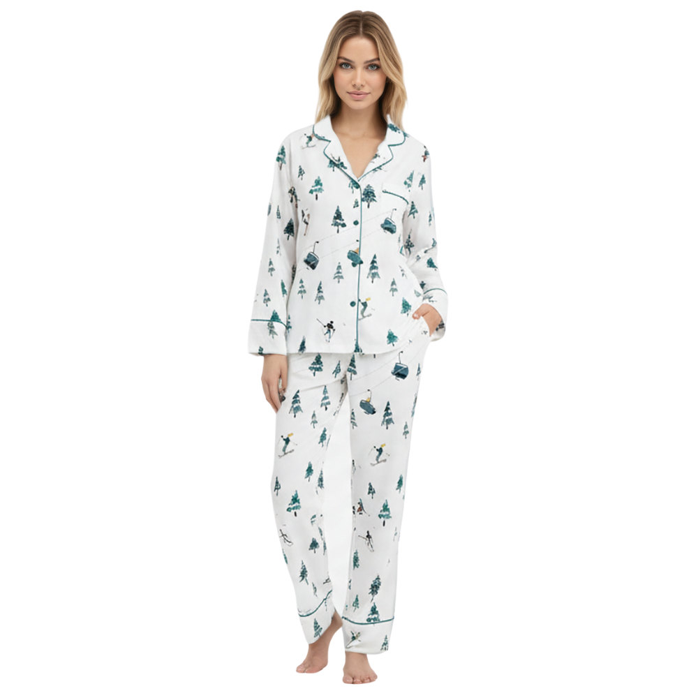 Apres Inspired Mountain Theme Pajama Set