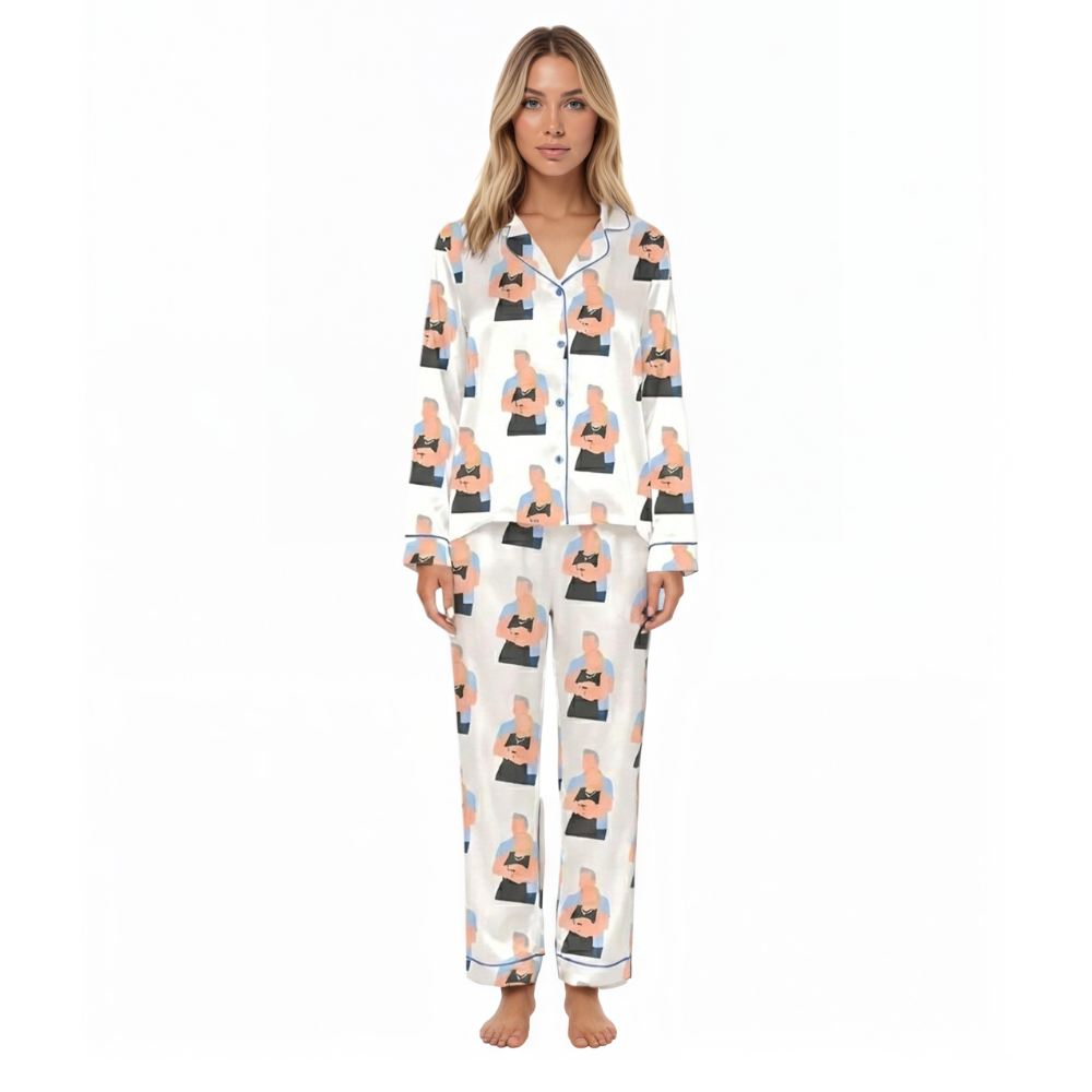 Viral Couple Charcter Printed Pajama Set