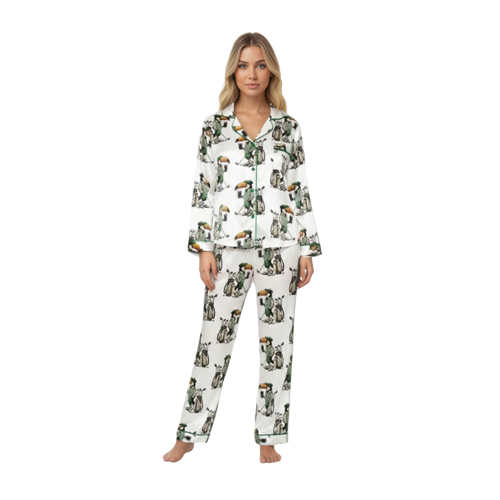 Toucan Golf Print Pajama Set