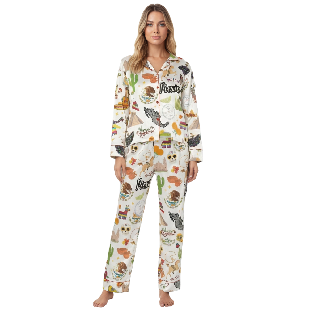 Mexico Printed Pajama Set