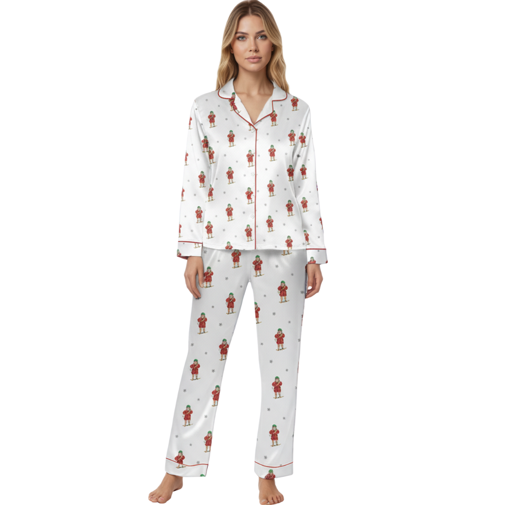 Merry Christmas Shitters Funny Figure Holiday Printed Pajama Set