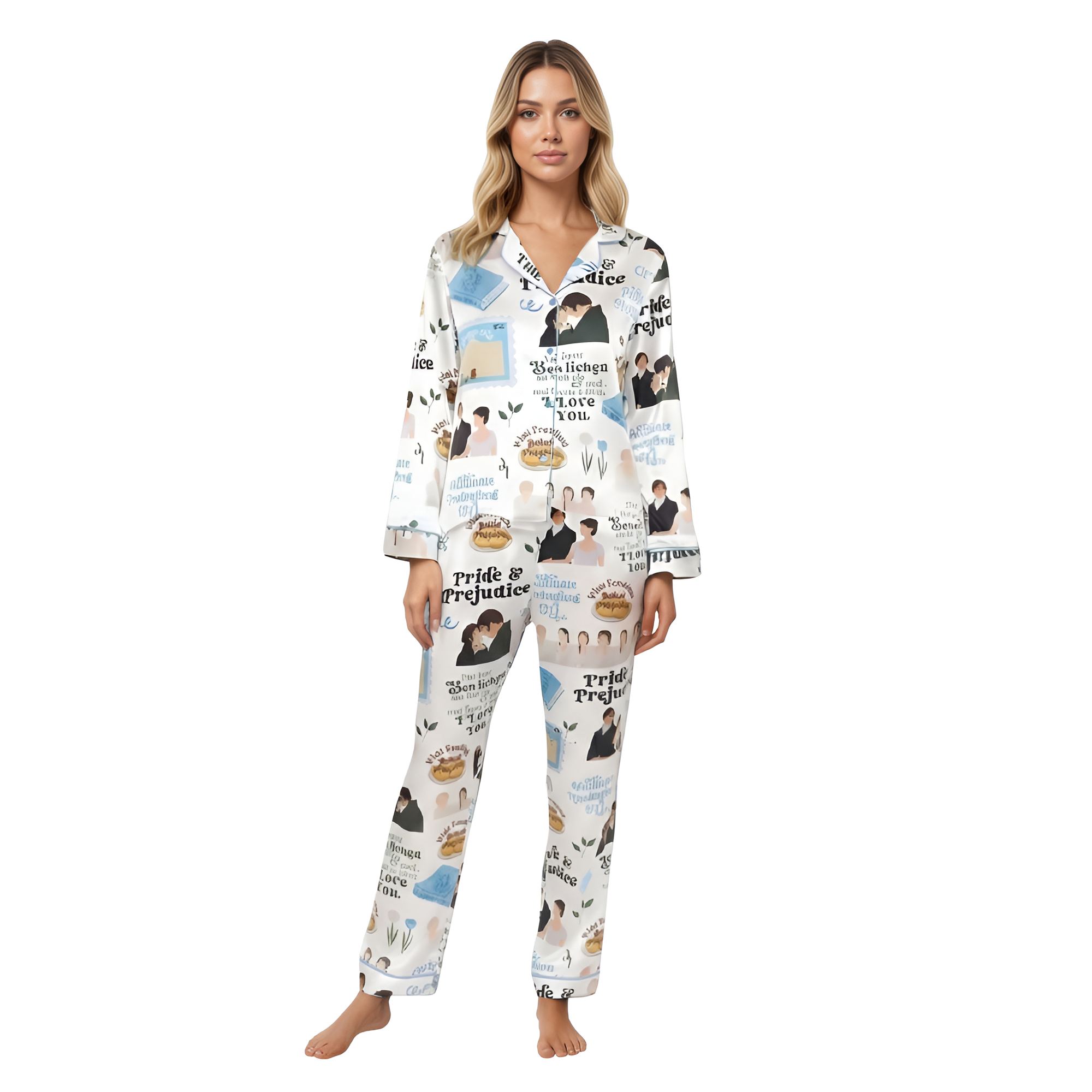 Pride And Prejudice Printed Pajama Set