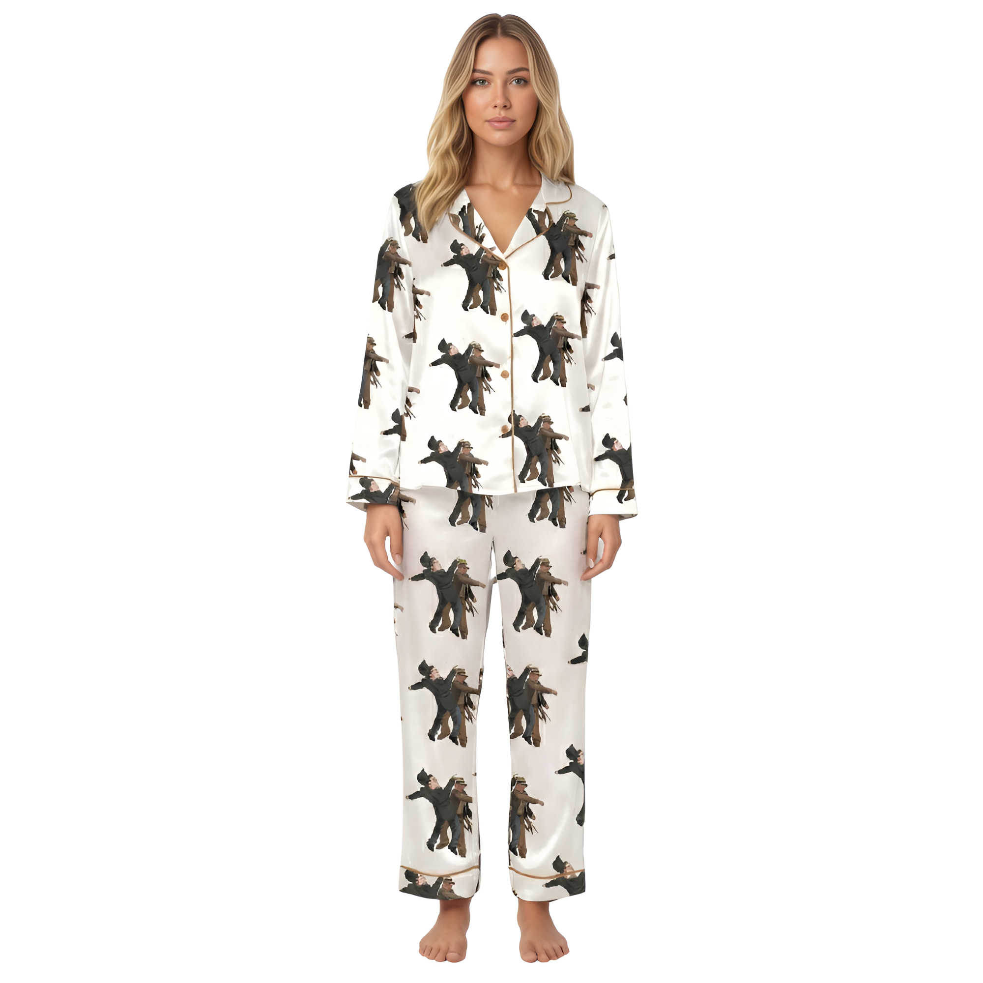 The Punch Print Pajama Set 