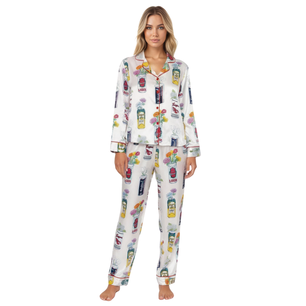Rhode Island Can Art Print Pajama Set