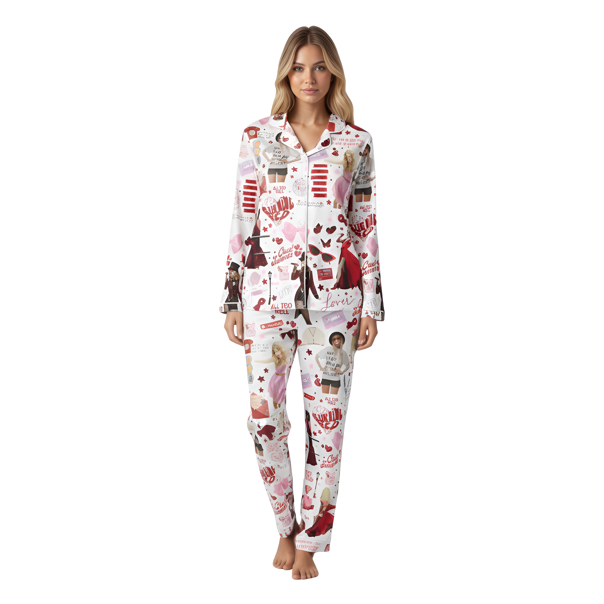 Taylor Swift Eras Tour Pajama Set With All Hit Album Inspired Design