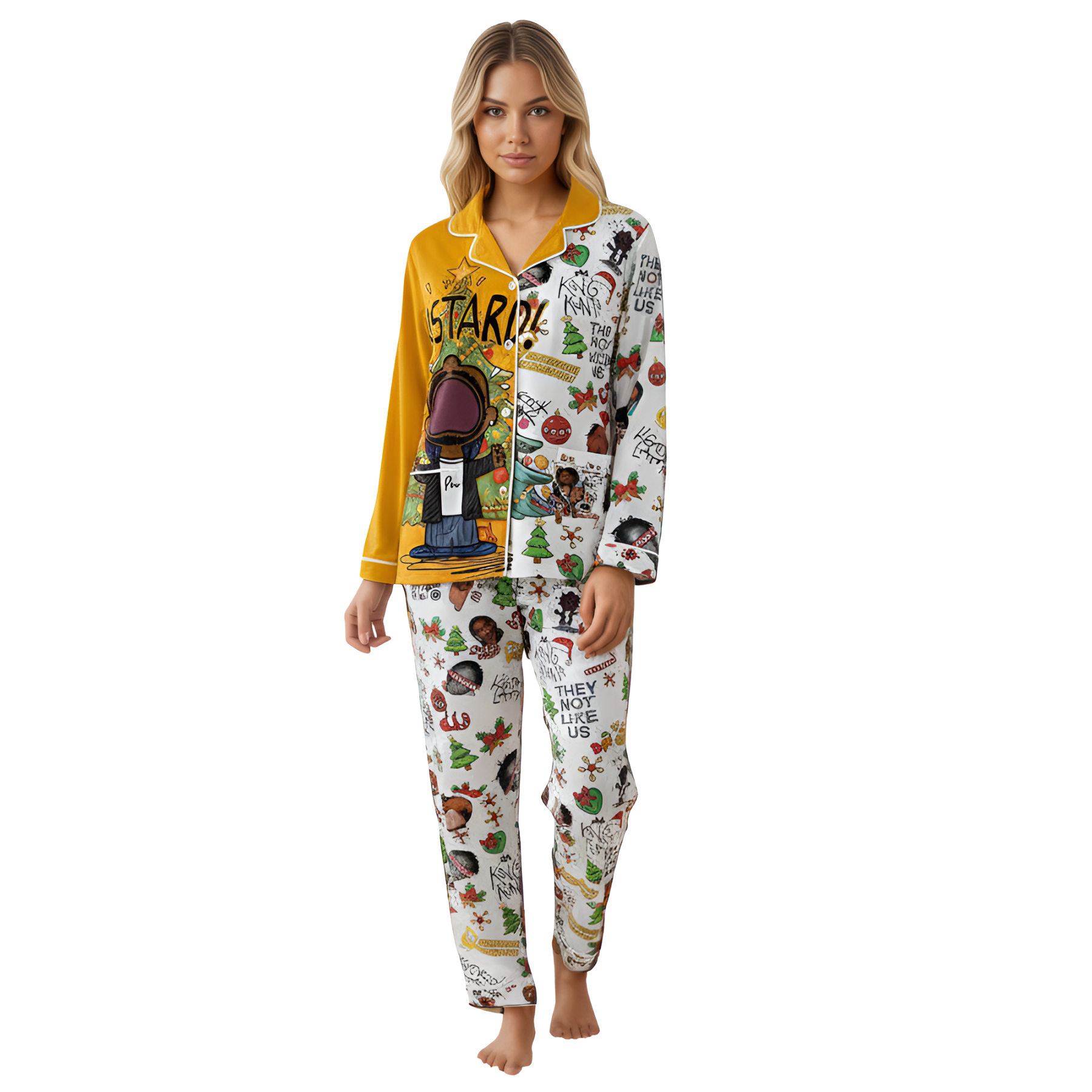 Kendrick Lamar Meme Themed Pajama Set