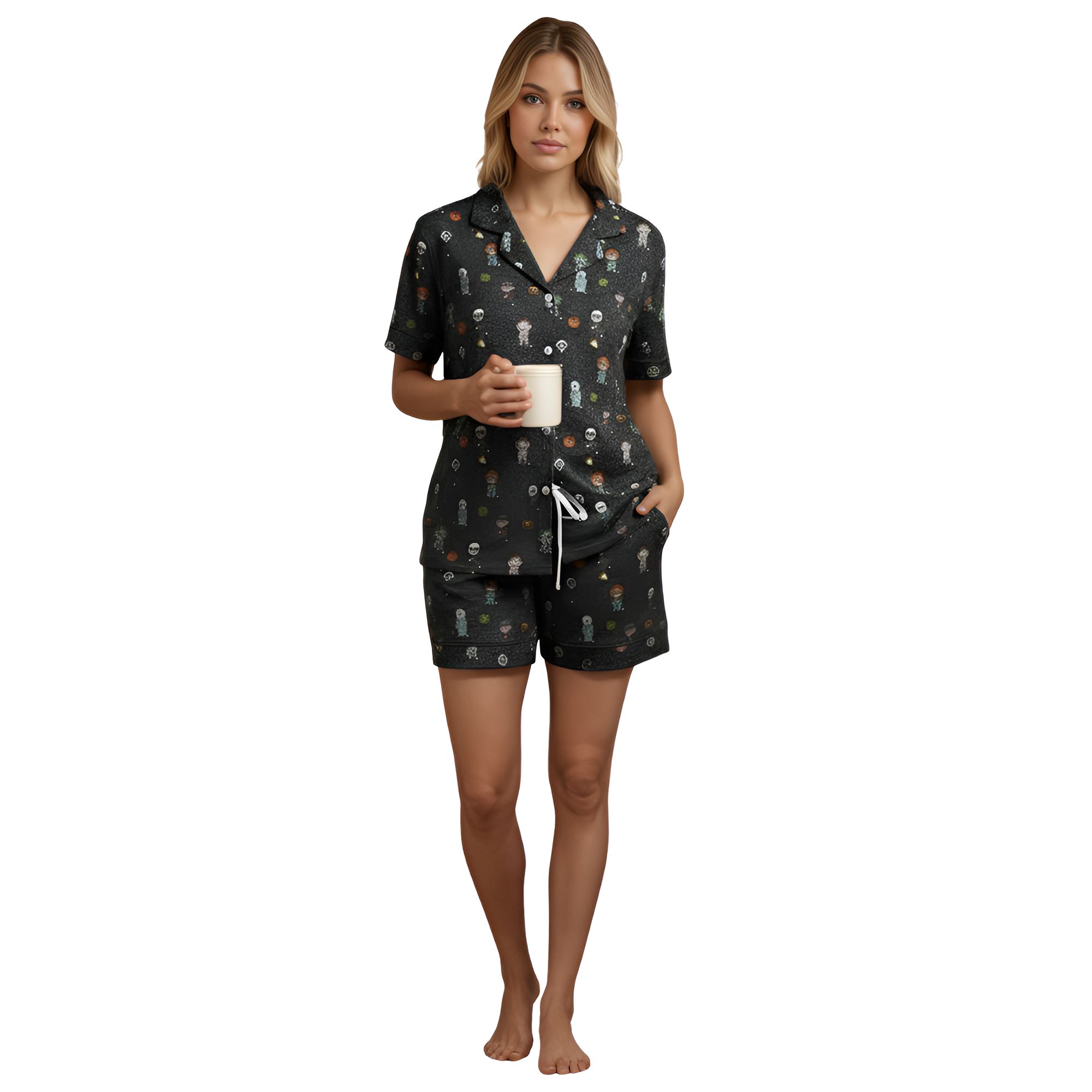 Funny Horror Character Themed Pajama Set