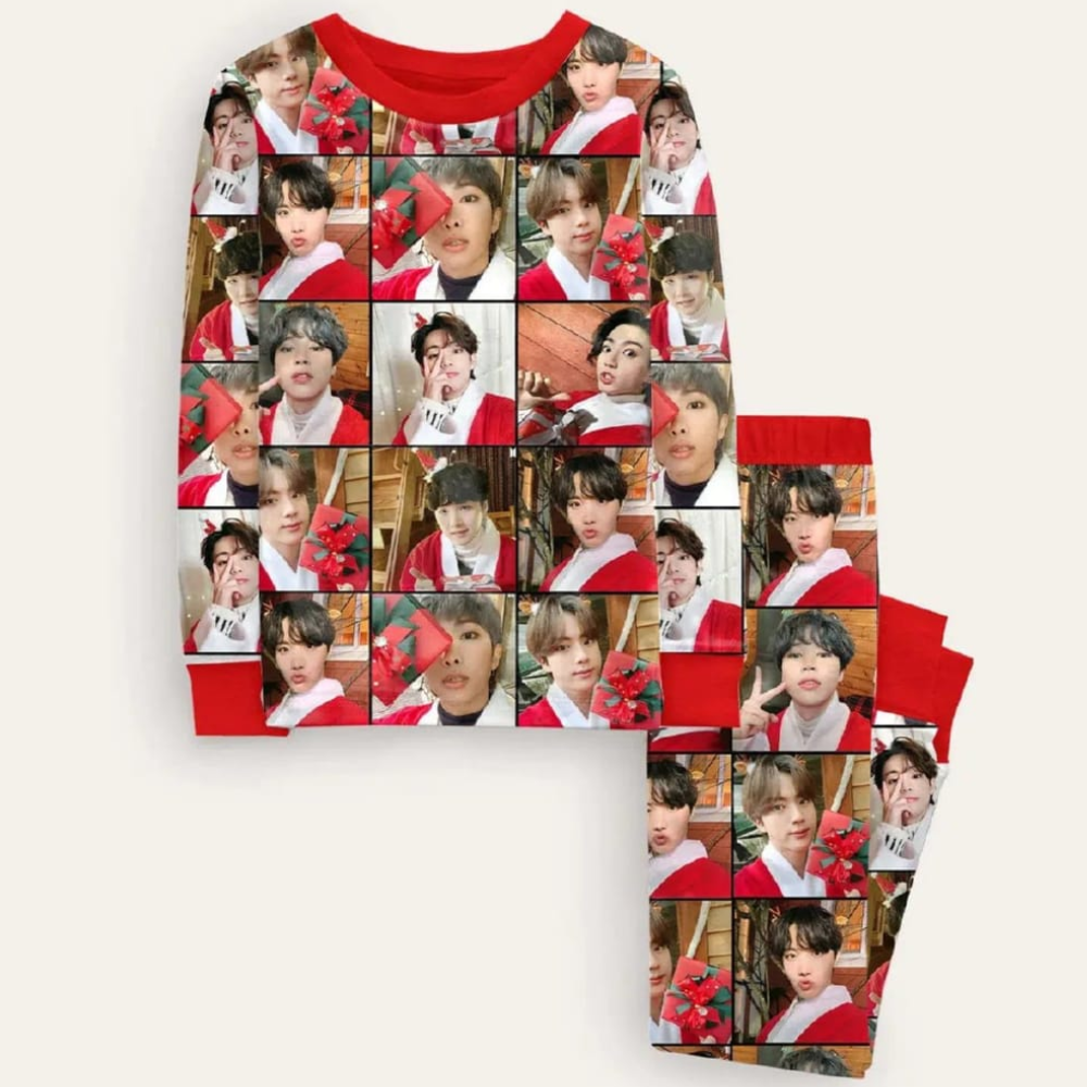 BTS Inspired Christmas Pajama Set