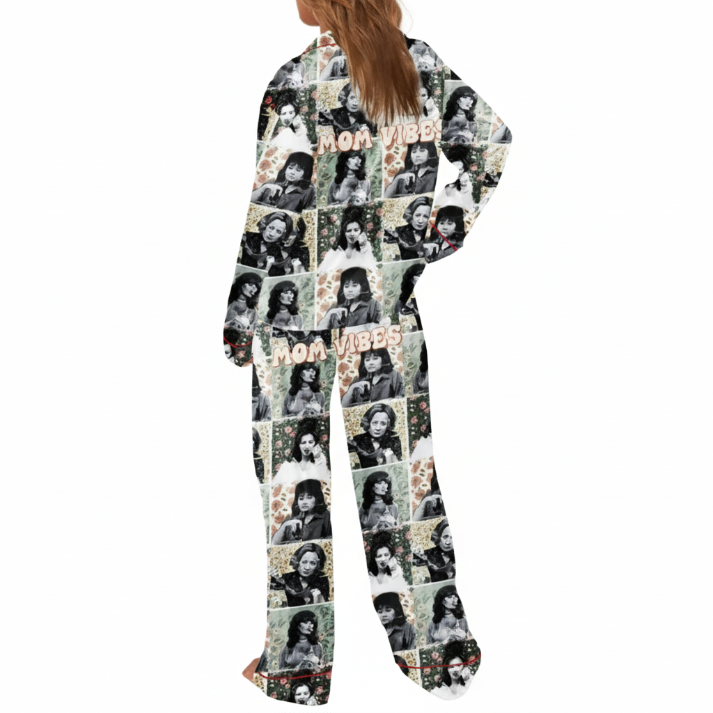 Mom Vibes Printed Pajama Set
