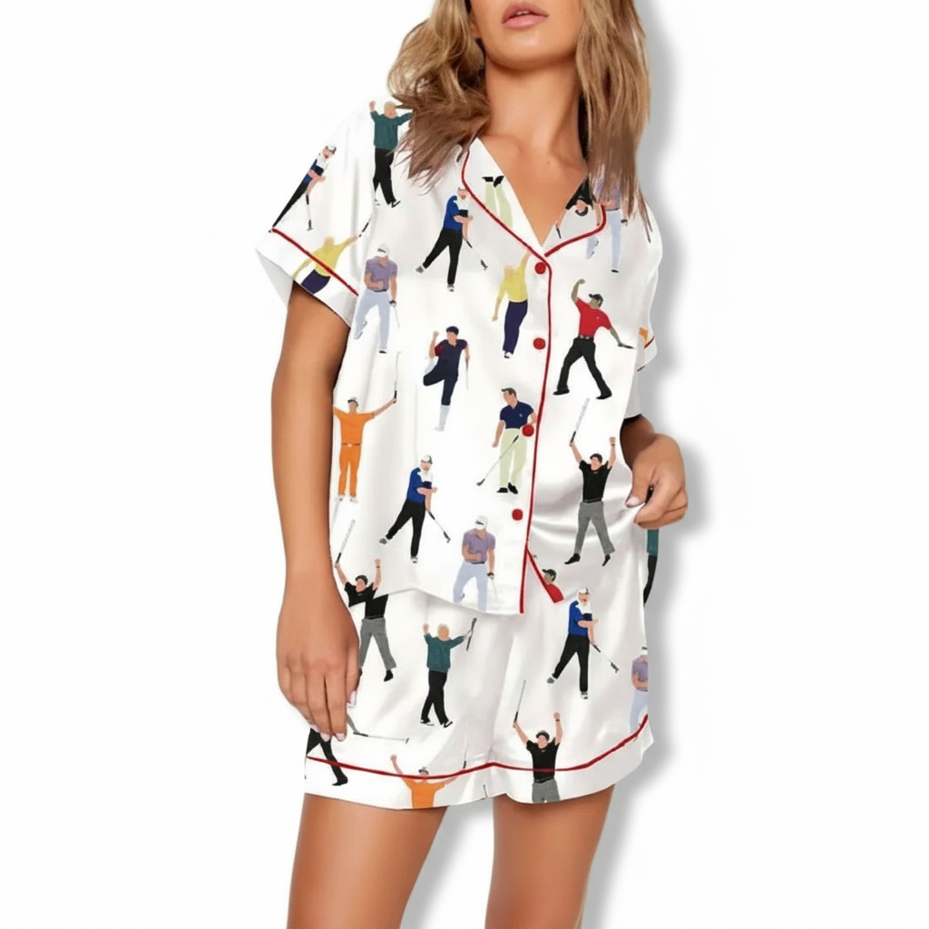 Golf Legends And Players Inspired Pajama Set