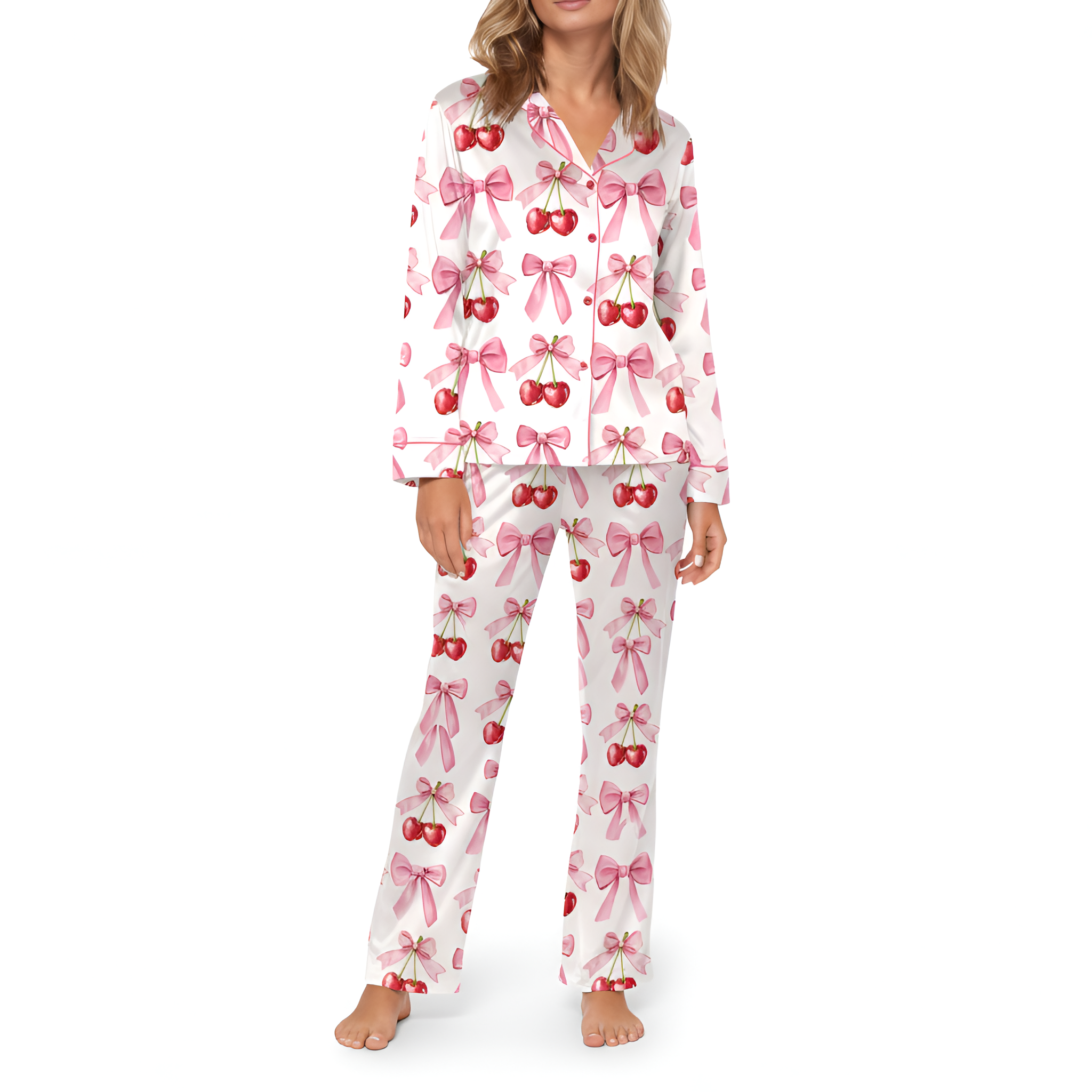 Coquette Cherry Pajama Set