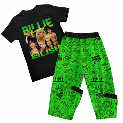 Billie Eilish Graphic Pajama Set