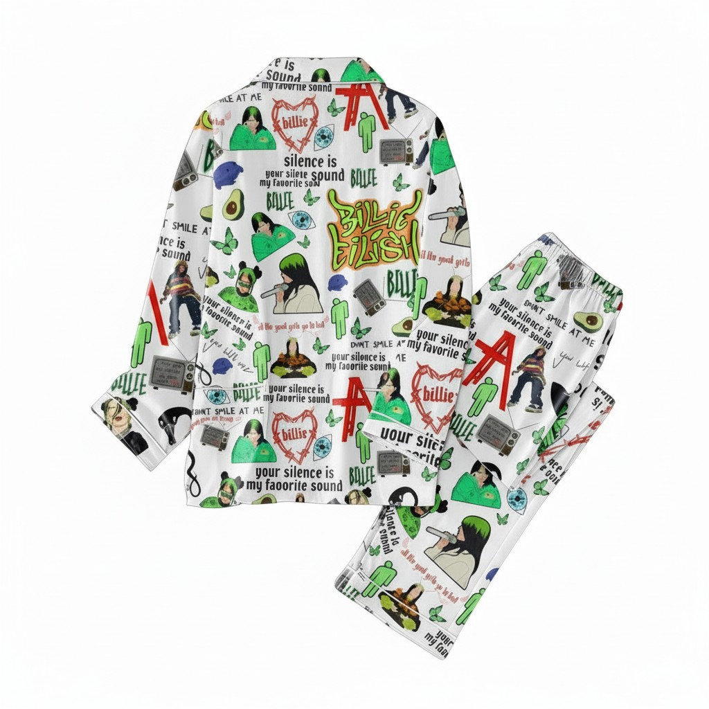 Billie Eilish Your Silence Is My Favorite Sound Pajama Set