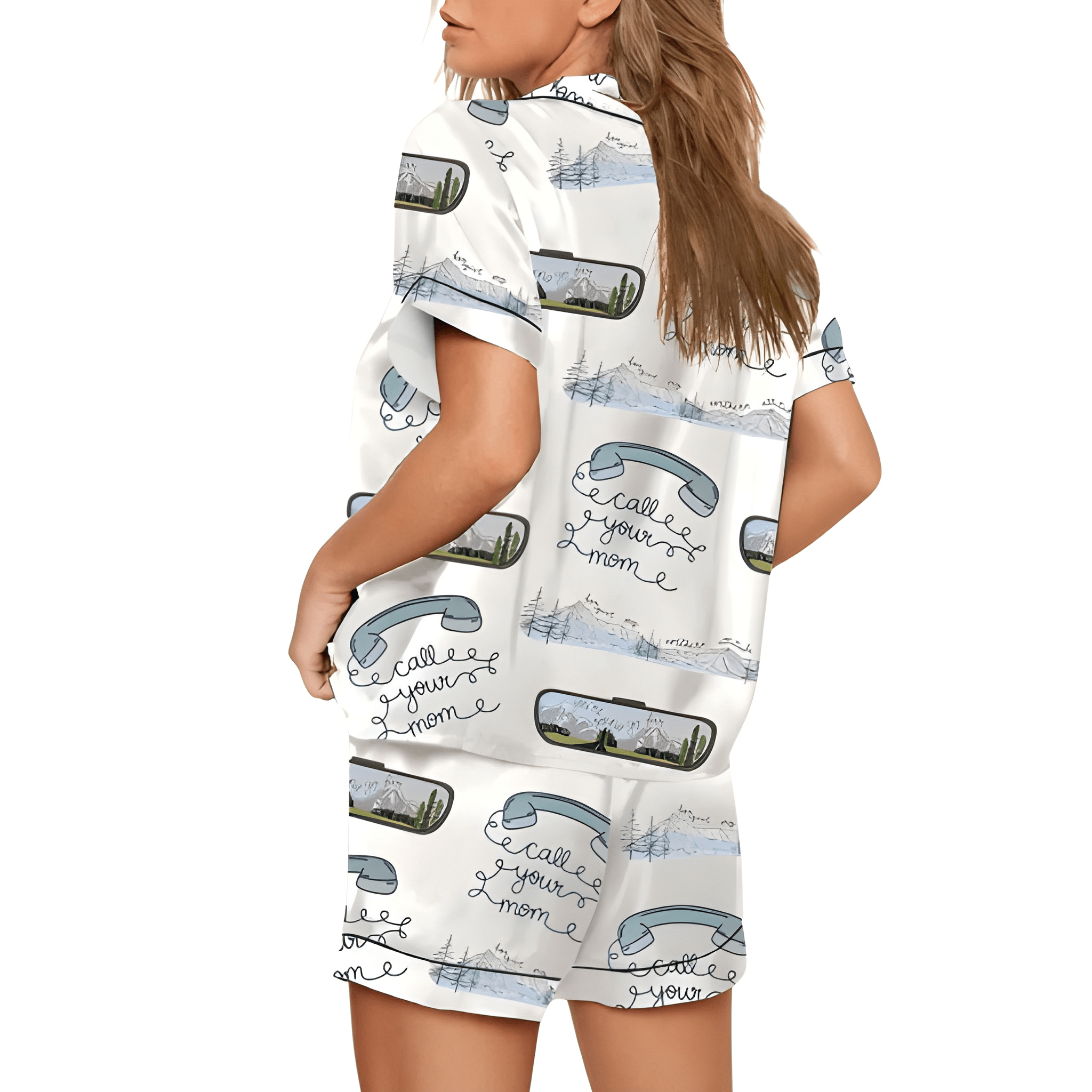 Northern Attitude Print Matching Pajama Set