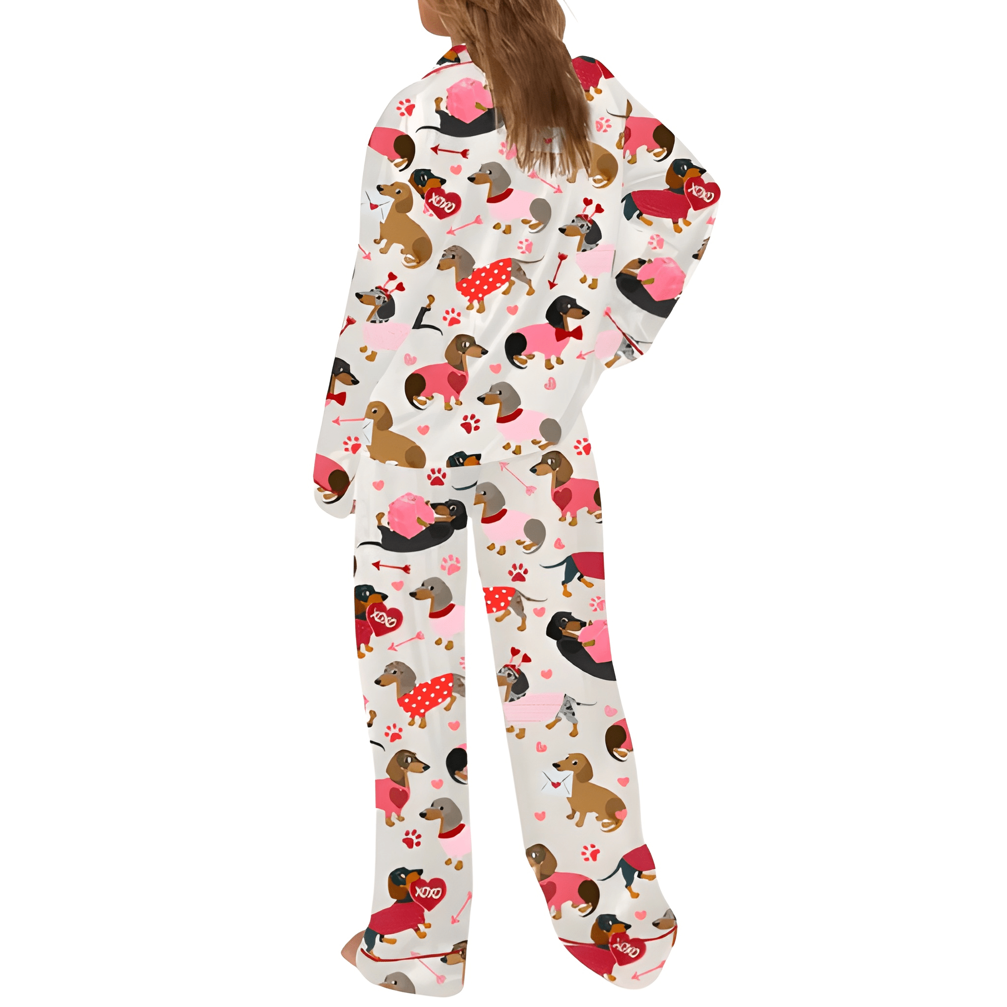 Valentine's Day Dachshund Pajama Set