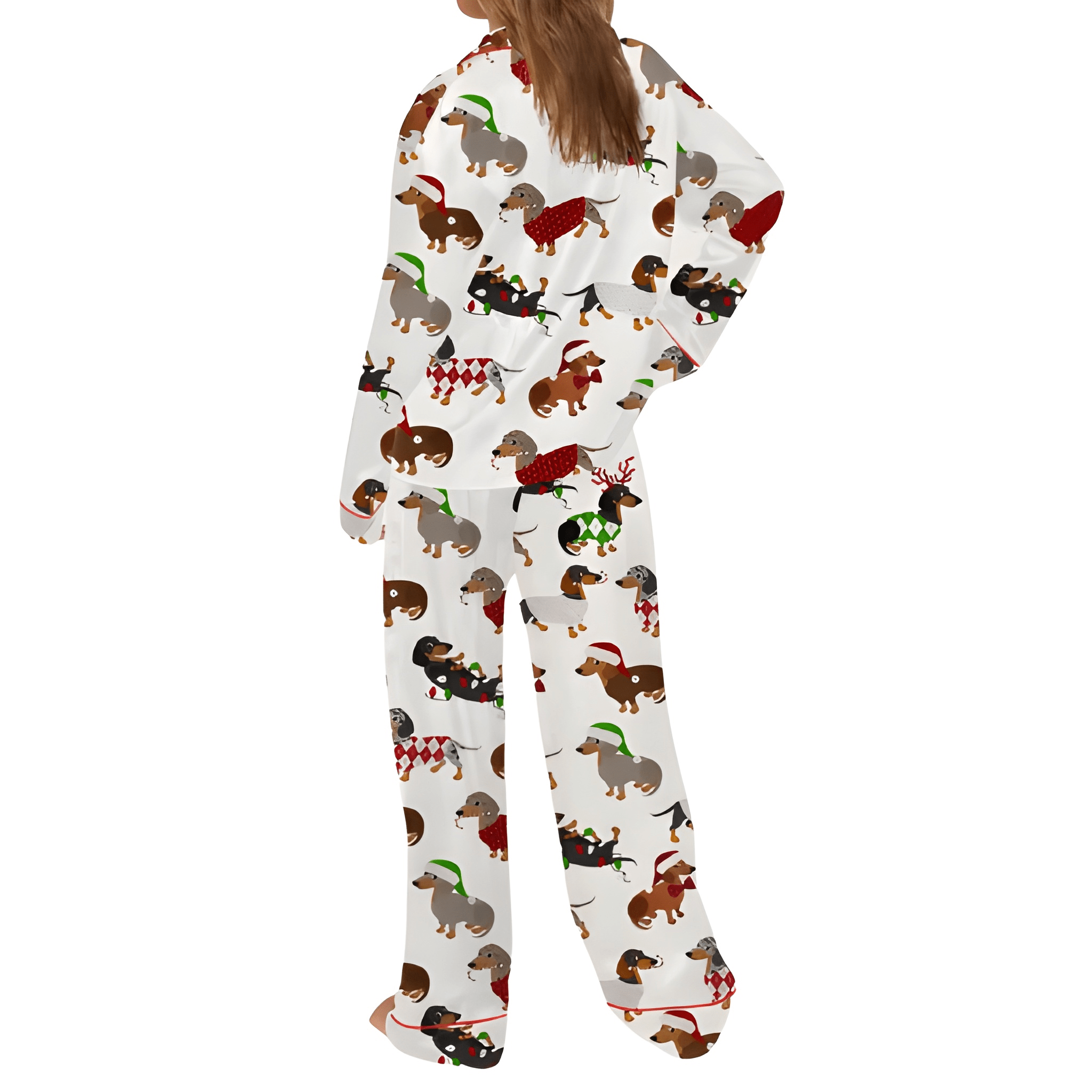 Christmas Funny Dachshund Pajama Set