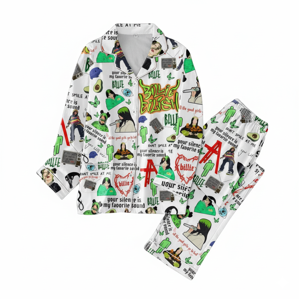 Billie Eilish Your Silence Is My Favorite Sound Pajama Set