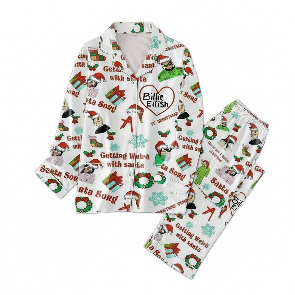 Billie Eilish Christmas Pajama Set
