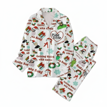 Billie Eilish Christmas Pajama Set