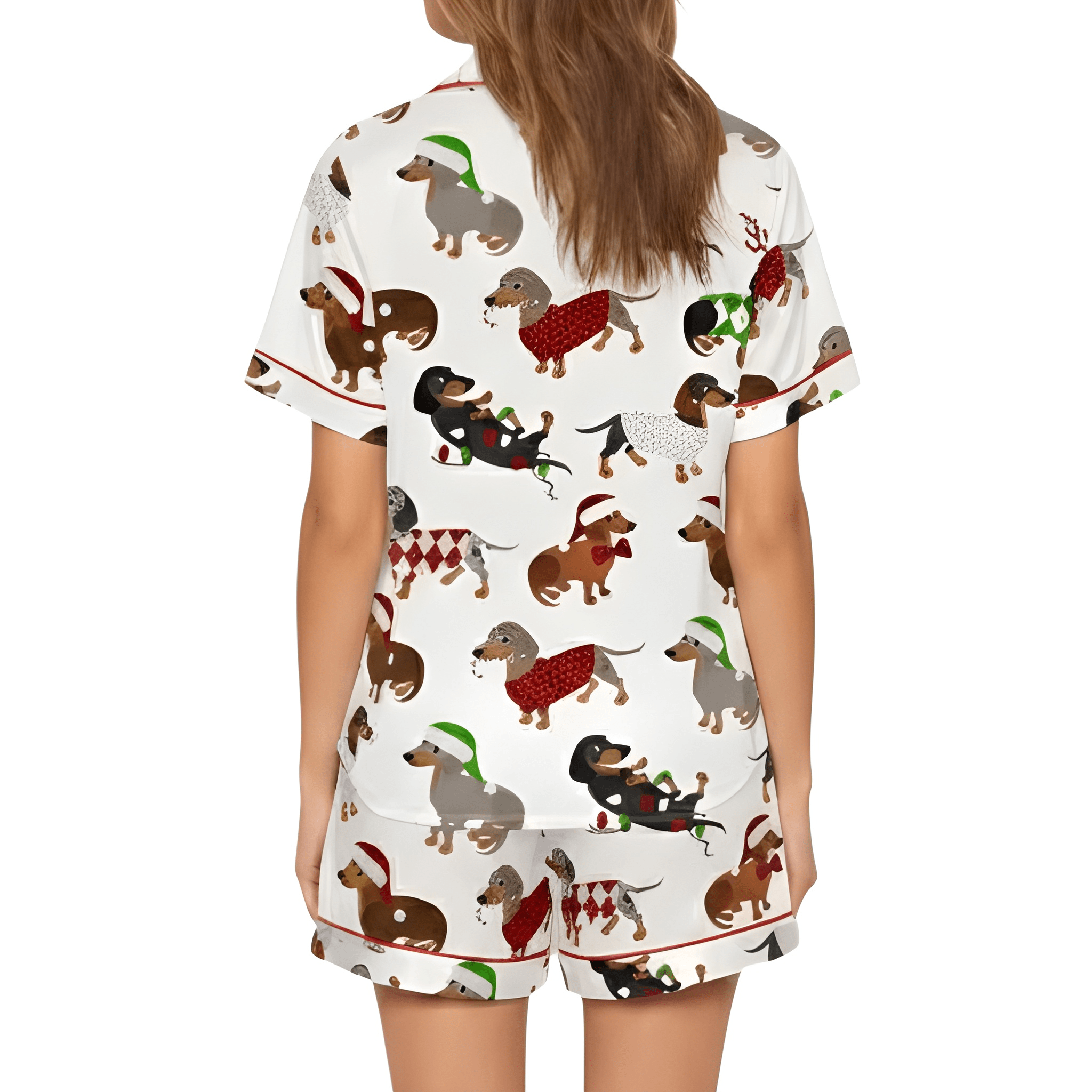 Christmas Funny Dachshund Pajama Set