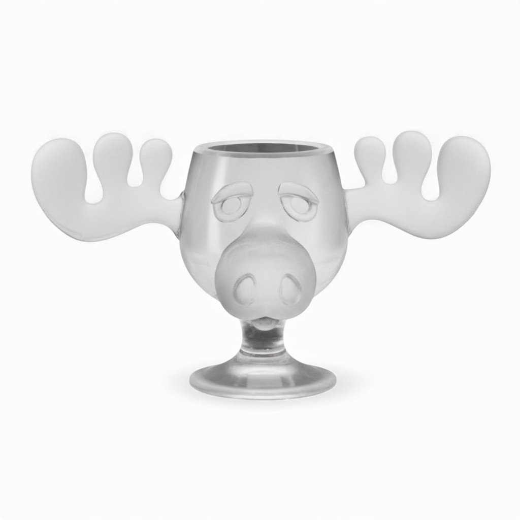 Holiday Acrylic Moose Character Cup Set