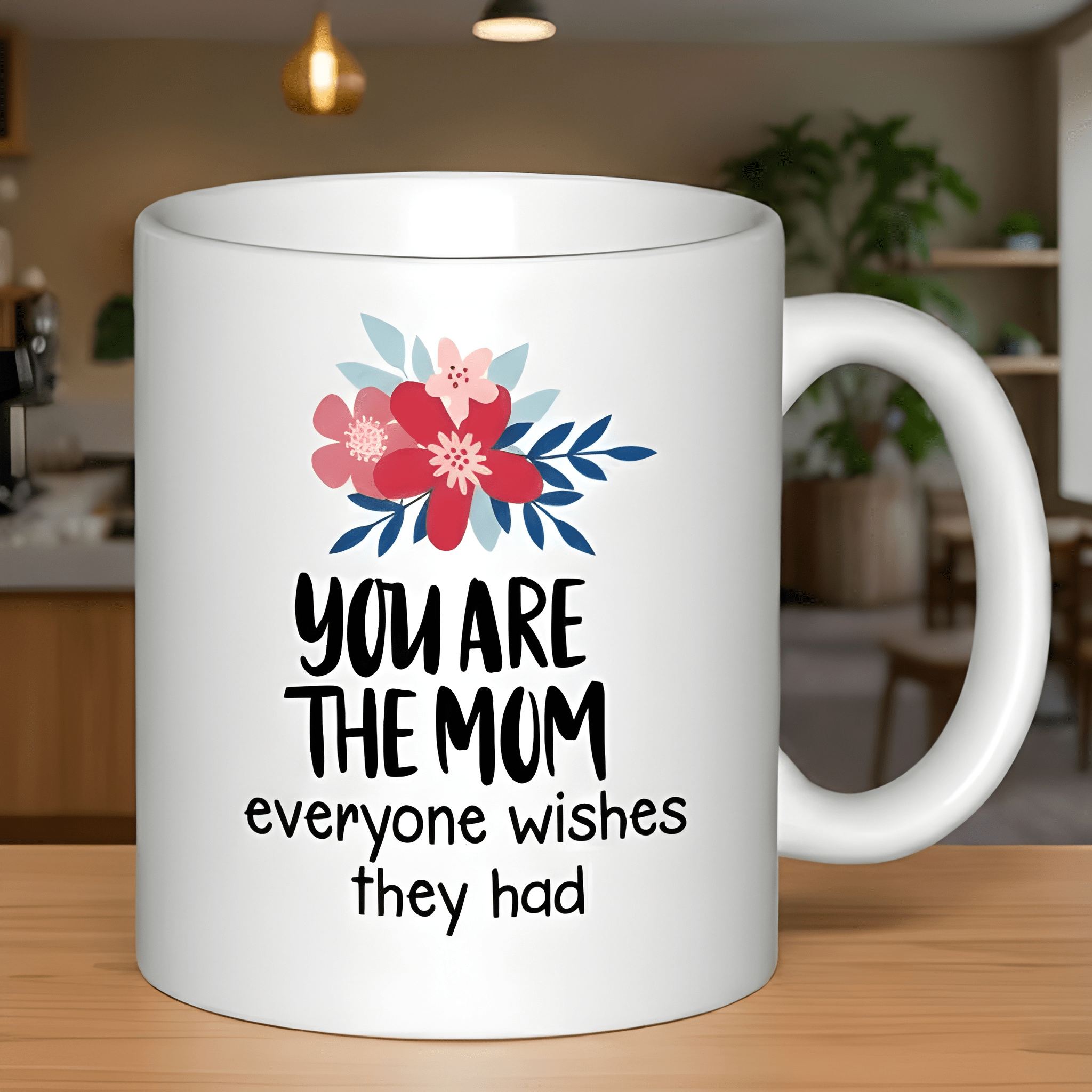 Ceramic Coffee Mug With Floral You Are The Mum Design Mothers Day Gift