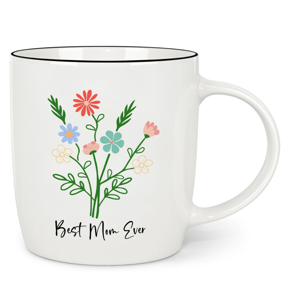 1 Piece 12Oz Ceramic Coffee Mug Best Mom Ever Mothers Day Gift Cup